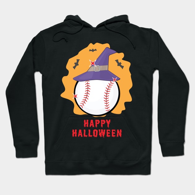 Happy Baseball Halloween - Funny Hoodie by DesignWood-Sport